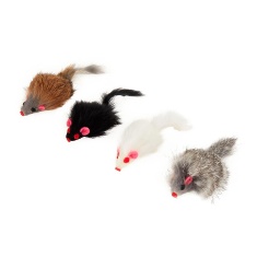 Brinquedo Pawise Ratinho de Pelúcia para Gatos - Cores Sortidas