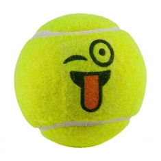 Brinquedo LCM Bola de Tênis Emoji para Cães - Cores Sortidas