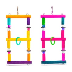 Brinquedo Passaritos Toys Para Pássaros Escada Argola Tamanho P