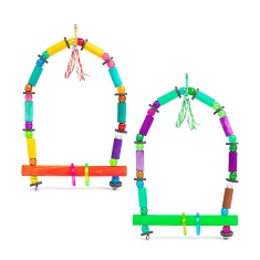 Brinquedo Passaritos Toy Para Pássaros Balanço Colorido