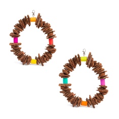 Brinquedo Passaritos Toys Balanço Argola Natural - Cores Sortidas