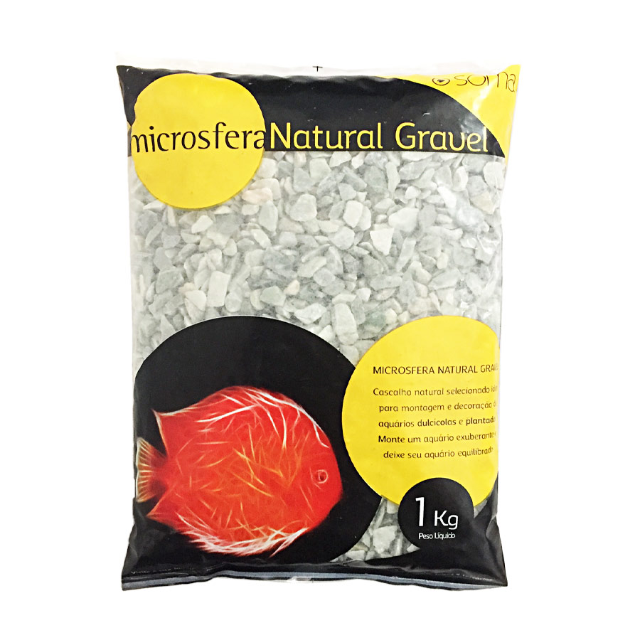 Substrato Soma Microsfera Natural Gravel Blood Jade Green 4-6mm para Aquários 1kg