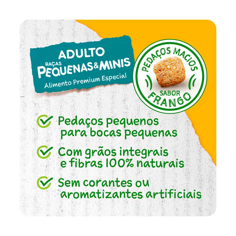 Ração Pedigree Equilíbrio Natural para Cães Adultos de Raças Pequenas e Minis