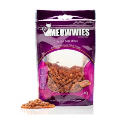 Snack Meowwies Chicken Soft para Gatos 80g
