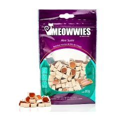 Snack Meowwies Mini Sushi para Gatos 80g