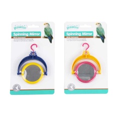 Brinquedo Pawise Espelho Giratório para Pássaros - Cores Sortidas
