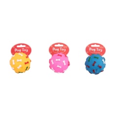 Brinquedo Pawspals Dog Toy Vinil Bola com Osso para Cães - Cores Sortidas