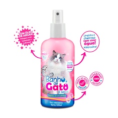 Banho a Seco Catmypet Puro Glamour para Gatos 250ml