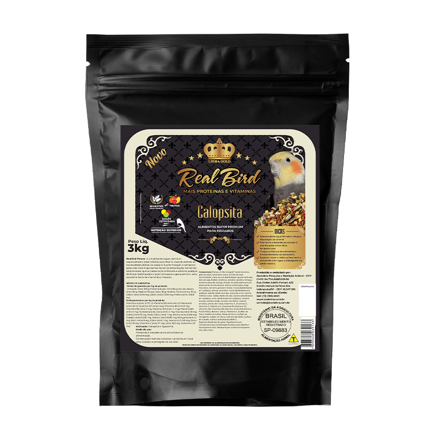 Ração Zootekna para Calopsita Realbird