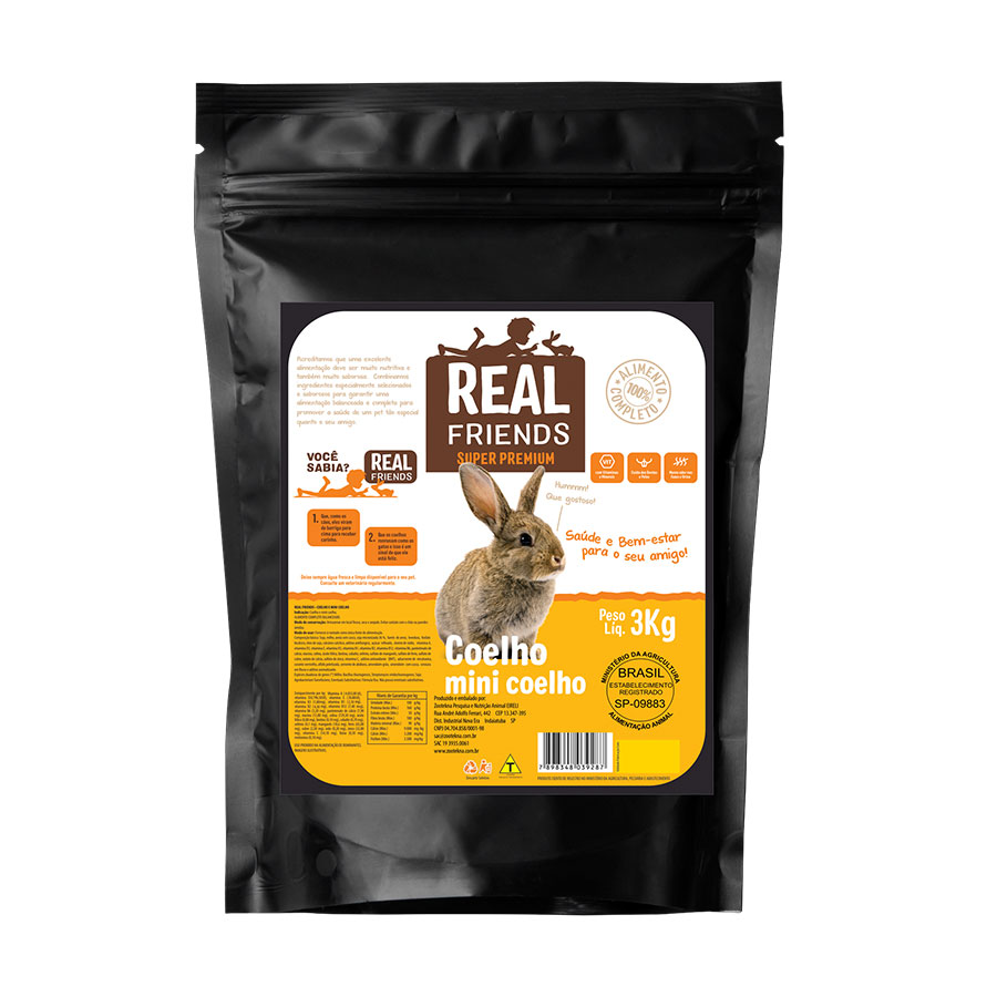 Ração Zootekna Real Friends para Coelho 500g