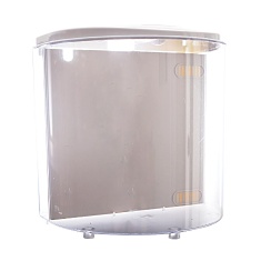 Aquário Beteira Sun Sun ATS-320 Branco com LED para Betta 5L