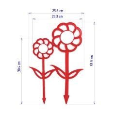 Cerca Desli Flor Vermelha
