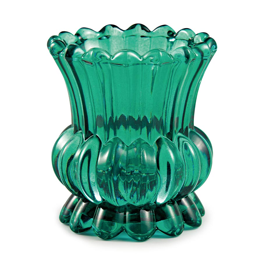 Vaso Mart Vidro Verde Esmeralda 15.5x9.5