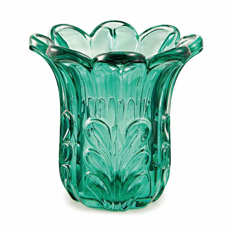 Vaso Mart Vidro Verde Esmeralda 11x11