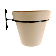 Suporte Top Garden para Vaso Bari Coador Preto
