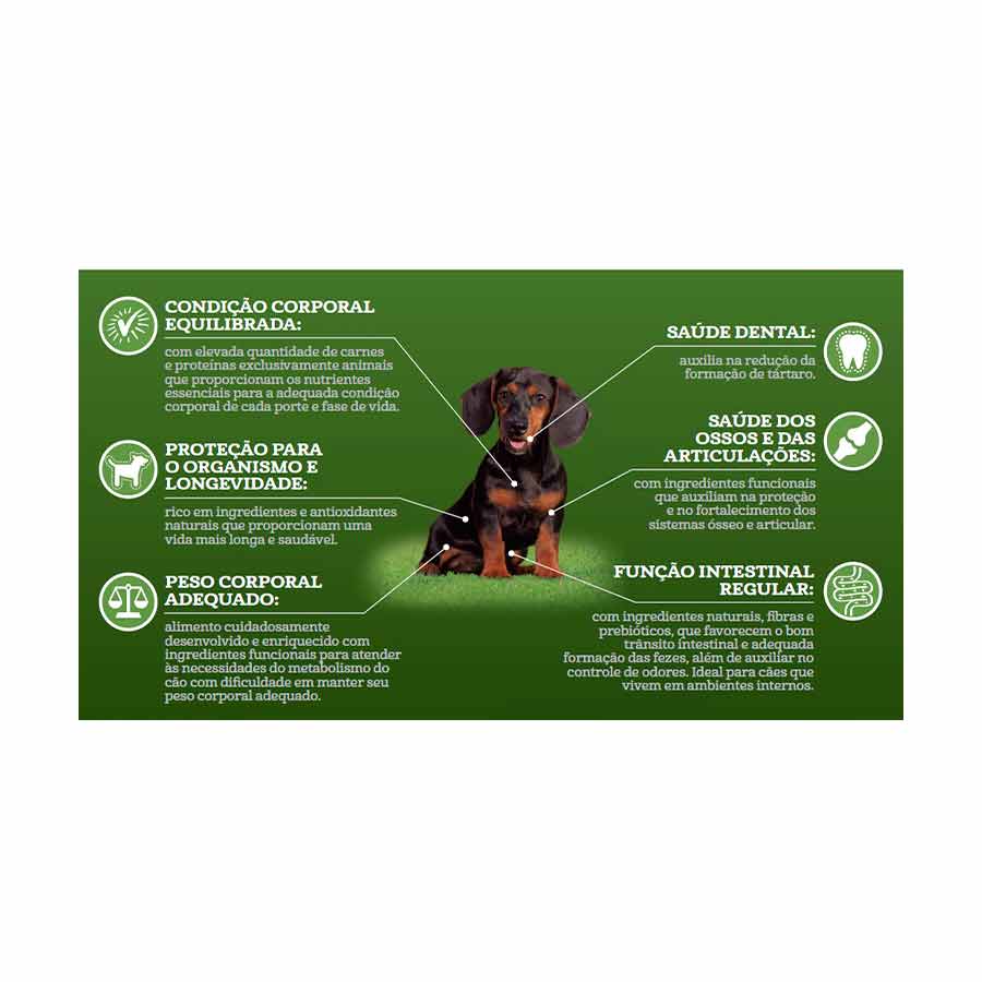 Ração Guabi Natural Light para Cães Adultos de Porte Mini e Pequeno Sabor Peru e Aveia