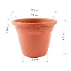 Vaso Desli Vicenza Marrom
