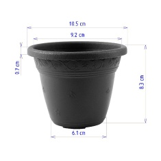 Vaso Desli Vicenza Preto