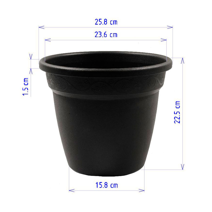 Vaso Desli Vicenza Preto