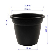 Vaso Desli Vicenza Preto