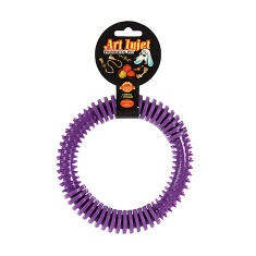 Brinquedo Art Injet Argola de Borracha Injetada 150mm com Cravo para Cães - Cores Sortidas