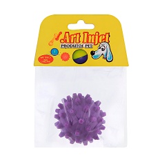 Brinquedo Art Injet Bola de Borracha Maciça 75mm com Cravo para Cães - Cores Sortidas