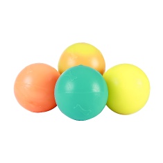 Brinquedo Art Injet Bola de Borracha Injetada Maciça Lisa para Cães - Cores Sortidas