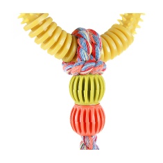 Brinquedo Art Injet Cabo de Guerra Argola com Cravo para Cães - Cores Sortidas