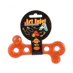 Brinquedo Art Injet Osso Injetado Anti-Tártaro para Cães - Cores Sortidas