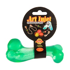 Brinquedo Art Injet Osso Injetado para Cães - Cores Sortidas
