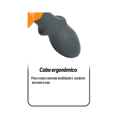 Rasqueadeira Furminator Laranja para Cães de Médio Porte e Pelo Curto