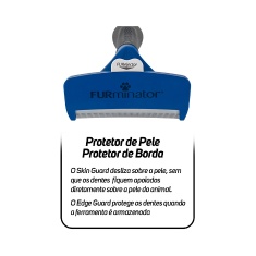 Rasqueadeira Furminator Azul para Cães de Grande Porte e Pelo Curto