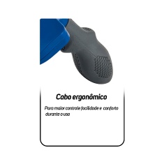 Rasqueadeira Furminator Azul para Cães de Grande Porte e Pelo Longo