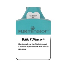 Rasqueadeira Furminator Verde Pequeno para Gatos de Pelo Longo