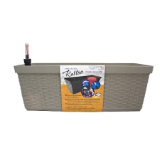 Jardineira Okla Rattan Cinza Taupe