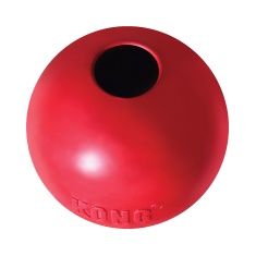 Brinquedo Kong para Cães Ball W/Hole Vermelha