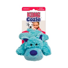 Brinquedo Kong para Cães Cozie Baily Dog Médio Azul Claro