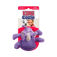 Brinquedo Kong para Cães Cozie King Rhino Médio Roxo