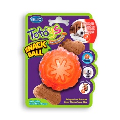 Brinquedo Chalesco Totóys Bola Snack Ball de Borracha para Cães - Cores Sortidas
