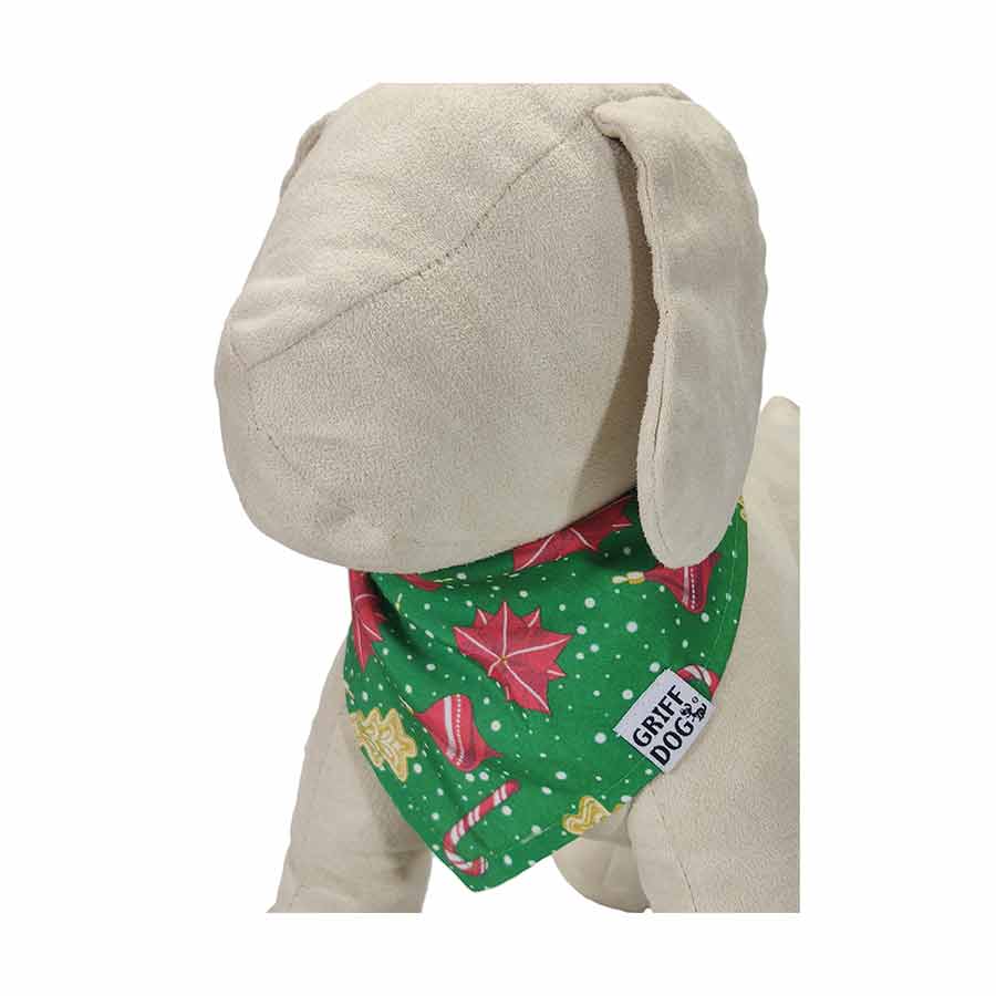 Bandana Griff Dog Natal Verde