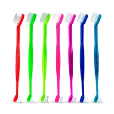 Kit Cat Dog com 2 Escovas de Cabo Longo - Cores Sortidas