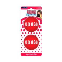Brinquedo Kong para Cães Signature Balls Vermelha