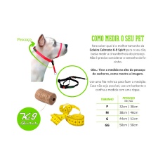 Coleira K9 Spirit Cabresto para Cães Preta