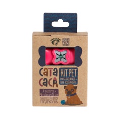 Kit Pipicão Cata Caca Rosa para Cães