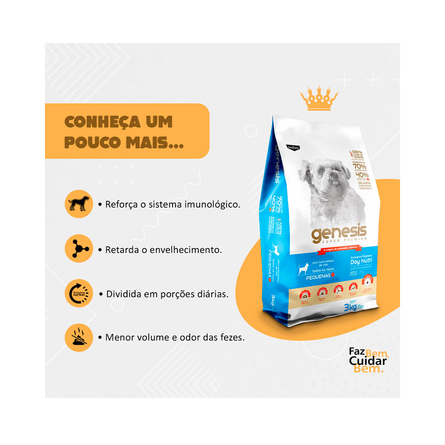 Ração Premiatta Genesis para Cães de Porte Pequeno 3kg