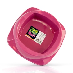Comedouro Plast Pet Zooplast Rosa para Cães e Gatos - 900 ml