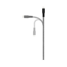 Cabo Lightning I2GO Nylon 1,5m Preto e Branco