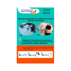 Espaçador Agachamber Vet para Aerossolterapia para Cães e Gatos