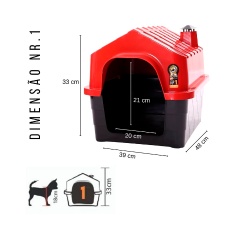 Casa DuraPets Dura House Vermelha para Cães