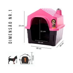 Casa DuraPets Dura House Rosa para Cães